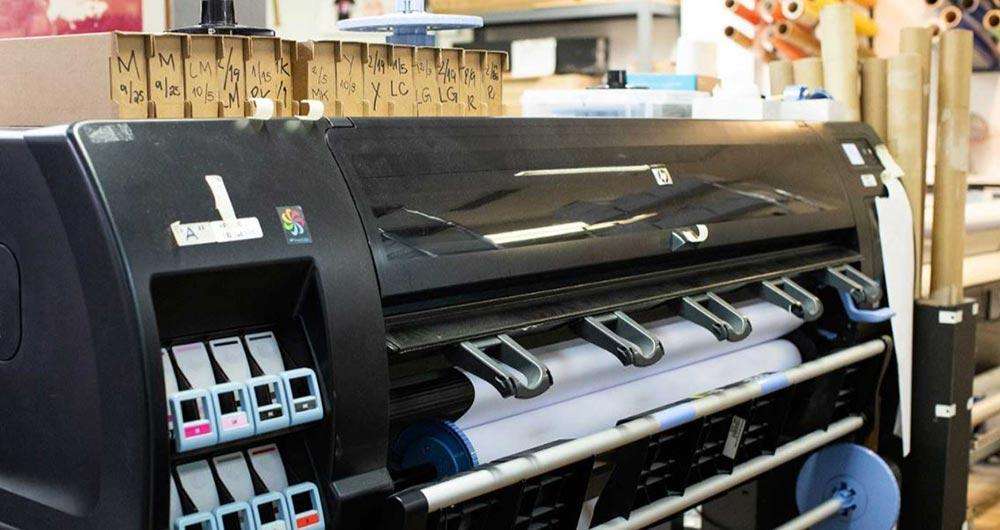 Black large format printer