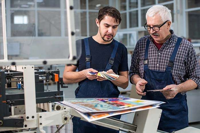 Printers Choosing Colors