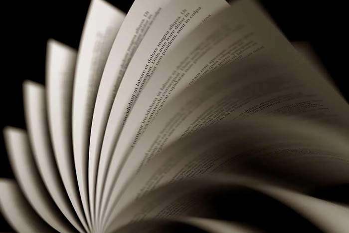 Pages being flipped over